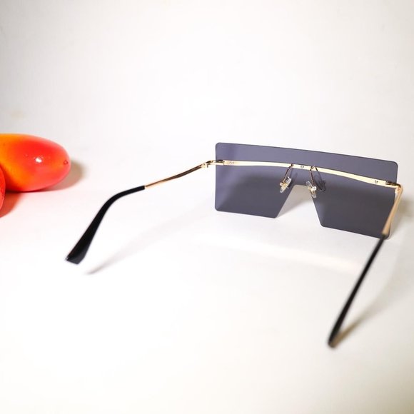 Womens Oversized Rimless Fashion Lady Sunglasses High Definition - Picture 2 of 4